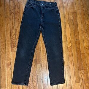Riders by Lee Women's Black Straight Leg Vintage Y2K Mom Style Jeans 10 30x29